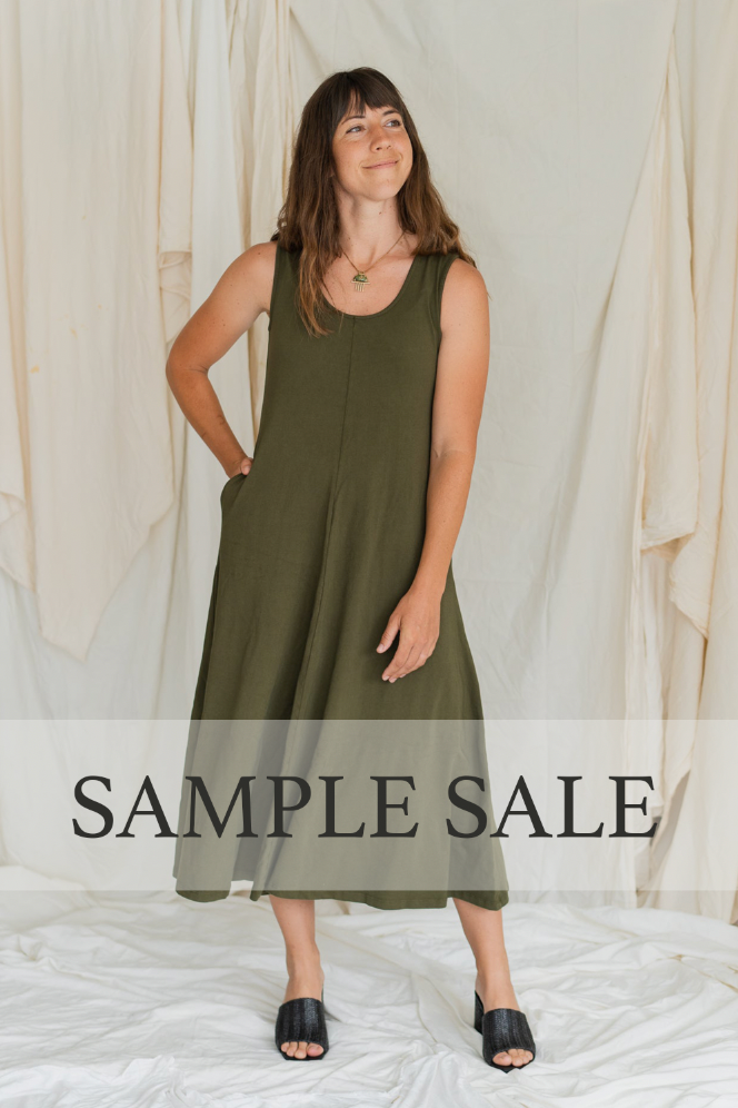 SAMPLE SALE | Cruise Midi Dress - Dark Moss