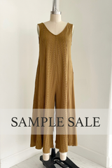 SAMPLE SALE | Willow Wide Rib Jumpsuit - Antique Bronze