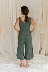 SAMPLE SALE | Willow Wide Rib Jumpsuit - Meadow