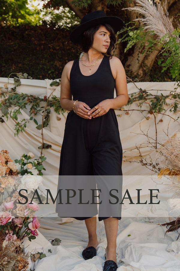 SAMPLE SALE | Lakeside Wide Leg Jumpsuit - True Black