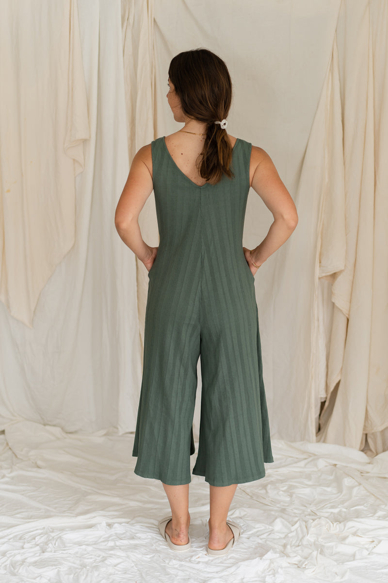 Willow Wide Rib Jumpsuit - Meadow