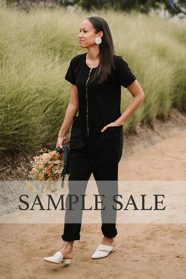 SAMPLE SALE | Together Zipper Jumpsuit - True Black