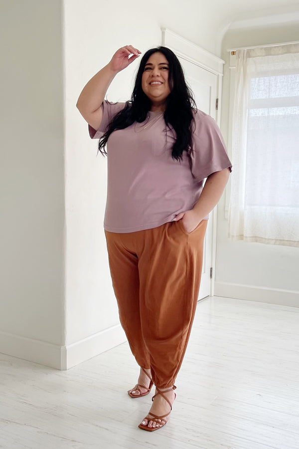 Easy Relaxed Tee - Plush Mauve