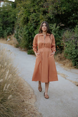 SAMPLE SALE | Maison Midi Dress - Light Copper