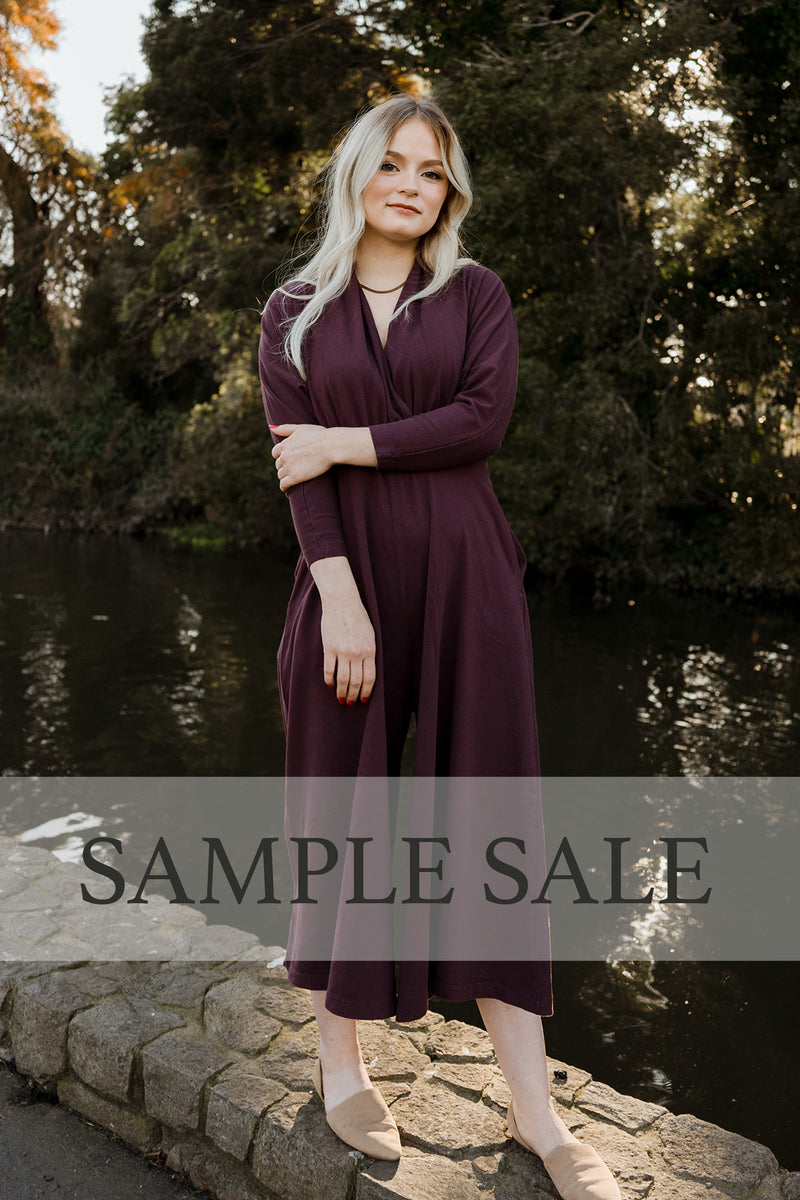 SAMPLE SALE | Sedona Dolman Sleeve Jumpsuit - Maroon